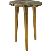 Balterley Boho Round 3 Leg Coffee Table, 400mm x 600mm - Brass in Metallics