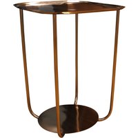 Balterley Retro Square Coffee Table, 510mm x 380mm - Copper
