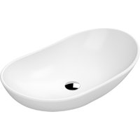 Balterley Round Bathroom Countertop Basin, Sleek Round Design, White, 615 mm in White