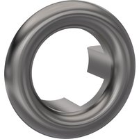 Balterley Modern Round Basin Overflow Cover Brushed Pewter 18.5mm in Silver