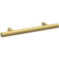 Balterley Textured Knurled Bar Furniture Handle 12 x 96 mm - Brushed Brass in Metallics