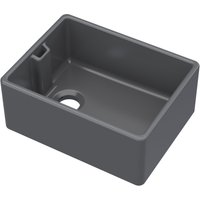 Balterley Fireclay Kitchen 1 Bowl Belfast Sink 595 x 455 x 254mm Dark Grey