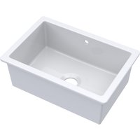 Balterley Fireclay 1 Bowl Undermount Kitchen SinkOverflow 711mm in White