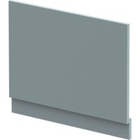 Balterley Edge/Power Straight End Bath Panel & Plinth, 750mm - Matt Coastal Grey