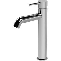 Balterley Round Minimalist Tall Mono Basin Mixer Tap Chrome in Silver