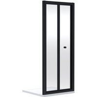 Balterley 4mm Toughened Safety Glass Bi-Fold Shower Door 1900 x 760mm Black
