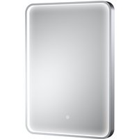 Balterley Inset Framed LED Mirror with Demister Pad, 700x500mm - Chrome in Silver