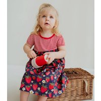 + Strawberry & Stripe Jersey Dress m