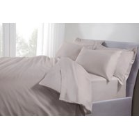 The Linen Consultancy 'TLC 5 Star Hotel Concept' 500TC Cotton Sateen Duvet Cover in Silver | Size: Super King