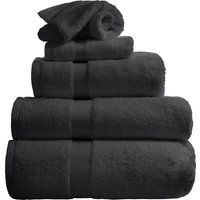 The Linen Consultancy 'TLC 5 Star Hotel Concept' 750GSM BCI Bath Towel 2 Pack in Dark Grey