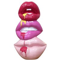 Gifts Direct 2 U Pink Dripping Lips 3D Mouth Stack Ornament