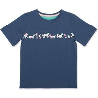 Kite Girl's Flora & Friends T-Shirt in Navy | Size: 9-12 m