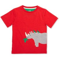 Kite Boy's Rhino Pals T-Shirt in Red | Size: 12-13 Years