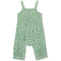 Kite Girl's Baby Girl Ditsy Fields Dungarees in Green | Size: 1 m