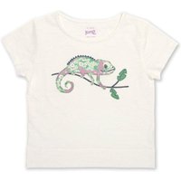 Kite Girl's Cool Chameleon T-Shirt in Cream | Size: 6 Years