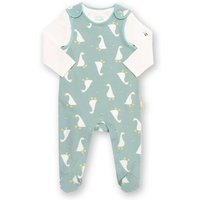 Little Goose Organic Cotton Dungaree Set m