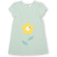 Kite Girl's Fab Flower Organic Cotton Dress in Green | Size: 9-12 m