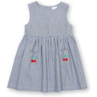 Kite Girl's Cherry Friends Organic Cotton Dress in Navy | Size: 18-24 m