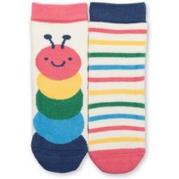 Kite Girl's Caterpillar Grippy Socks Pink | Size: 0-6 m