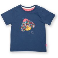 Kite Girl's Bug Love T-Shirt in Navy | Size: 6-9 m