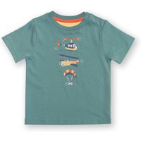 Kite Boy's Mighty Flight T-Shirt in Green | Size: 6-9 m