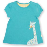 Kite Girl's Hello Giraffe Tunic in Blue | Size: 3-6 m