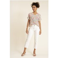 Newton Cropped Straight Leg Jeans Ivory