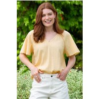 Laymore Jacquard Stripe Blouse Sand