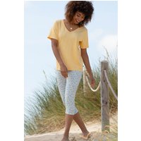 Holt Cropped Jersey Leggings Meadow Ditsy Soft