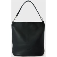 OSPREY LONDON Women's The Kelso Large Leather Hobo Bag in Black