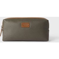 Small Grantham Waxed Canvas & Leather Washbag