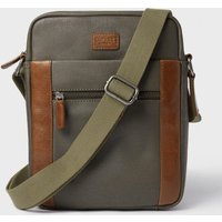Small Grantham Waxed Canvas & Leather Messenger Bag