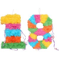 Fax Potato 2pc 18th Birthday Pinata & Blindfold Set - Multi