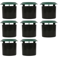 Harbour Housewares Slug & Snail Beer Traps - 11.5cm x 10cm - Green/Black - Pack of 8 in Green | Size: 8 Pack