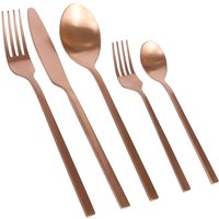Argon Tableware 40pc Stainless Steel Cutlery Set in Copper