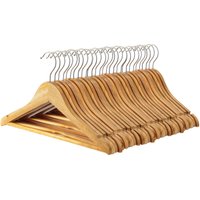Harbour Housewares 30x Strong Children's Coat Hangers with 360 Degree Rotatory Hook in Natural | Size: 30 Pack