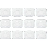 LAV Cozy Glass Espresso Saucers - 12.5cm - Pack of 12 in Clear