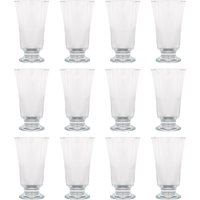LAV Troya Glass Footed Tumblers - 150ml - Pack of 12 in Clear