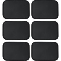 Argon Tableware Rectangle Non-Slip Serving Trays - 66cm x 45.5cm - Black - Pack of 6 | Size: 66 cm x 45.5 cm
