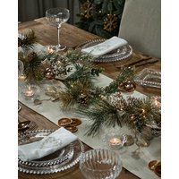 Dibor Golden Glow Pre-Lit Xmas Table Decoration Christmas Garland 1.5m | Size: Large