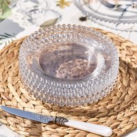 Dibor Set of 6 Bella Perle Dinnerware Dessert Side Plates Dinner Plates Dia 20cm in Clear | Size: 6 Pack