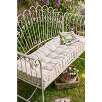 Dibor Traditional Belle Jardinere Red Summer Outdoor Garden Bench Cushion L112cm x W44cm | Size: Large
