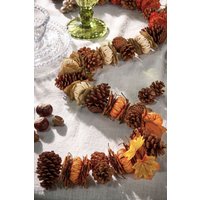 Dibor Traditional Pumpkin Patch Winter Autumn Garland 168cm in Orange