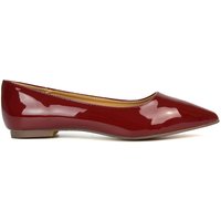 Cordelia Slip on Pointed Toe Flat Ballerina Pump Shoes Dark