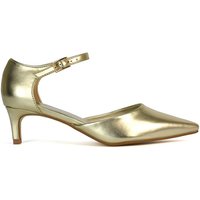 Kacey Low Heel Court Shoes Slingbacks Metallic
