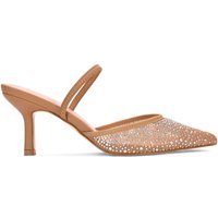 Chase Mesh Stiletto Heel Court Shoe Mules Crystals