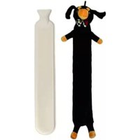 Marco Paul 2L Long Hot Water Bottle with Sausage Dog Cover in Black | Size: 200ml