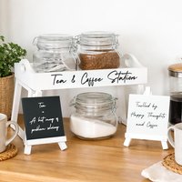Marco Paul 6pc Glass Hot Chocolate Station in White