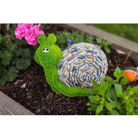 Marco Paul Stone & Grass Effect Snail Garden Ornament