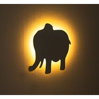 Elephant Wall Night Light Safari Nursery Nightlight Lamp Gift